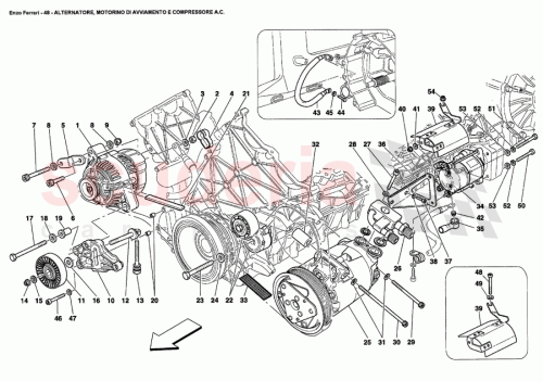 Part Diagram for Ferrari 16045424