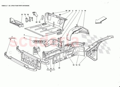 Part Diagram for Ferrari 65354500