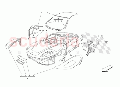 Part Diagram for Ferrari 65315111