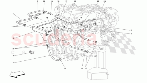 Part Diagram for Ferrari 155260
