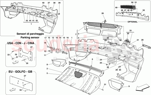 Part Diagram for Ferrari 69579600