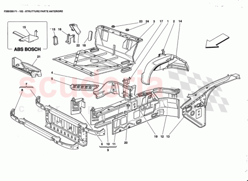 Part Diagram for Ferrari 65291000