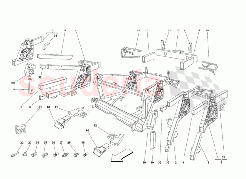 Part Diagram for Ferrari 66051211