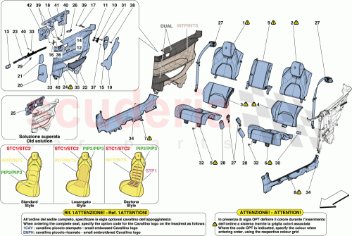 Part Diagram for Ferrari 88127100
