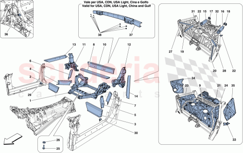 Part Diagram for Ferrari 89378600