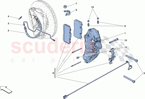 Part Diagram for Ferrari 315573