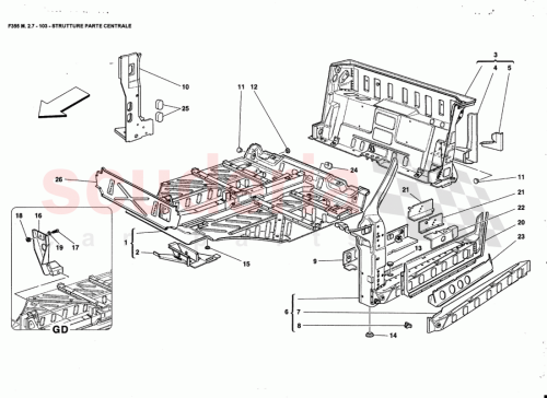 Part Diagram for Ferrari 64447000