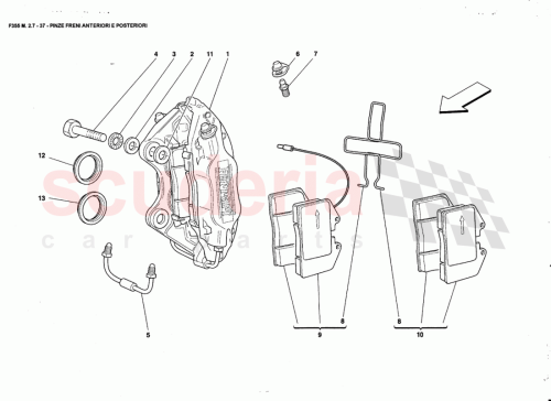 Part Diagram for Ferrari 152953