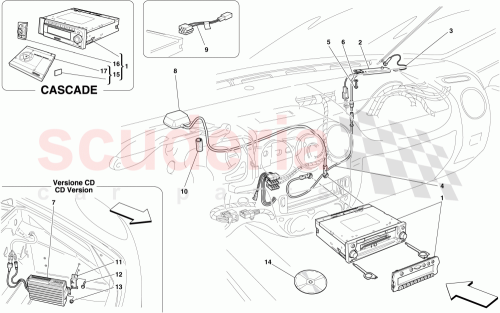 Part Diagram for Ferrari 70003195