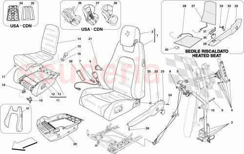Part Diagram for Ferrari 81017300