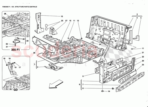Part Diagram for Ferrari 64954200