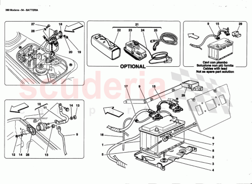 Part Diagram for Ferrari 65521500