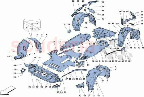 Part Diagram for Ferrari 88870000