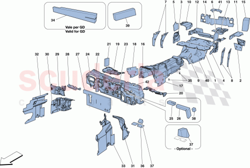 Part Diagram for Ferrari 87537900