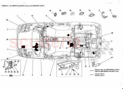Part Diagram for Ferrari 178207