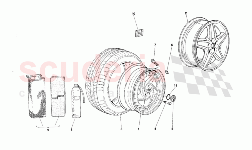 Part Diagram for Ferrari 161007