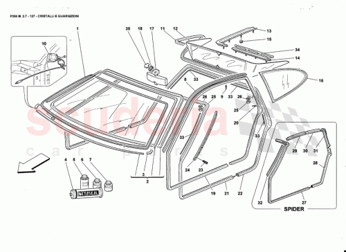 Part Diagram for Ferrari 64338900