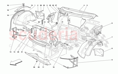 Part Diagram for Ferrari 65446900