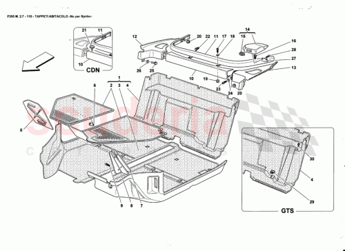 Part Diagram for Ferrari 64308000