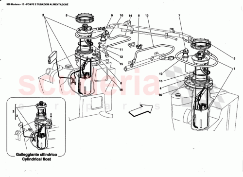 Part Diagram for Ferrari 180383