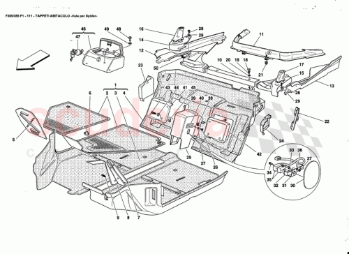 Part Diagram for Ferrari 64935100