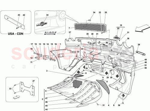 Part Diagram for Ferrari 15784201