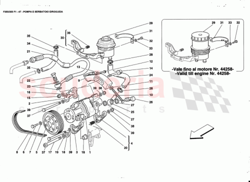 Part Diagram for Ferrari 172549