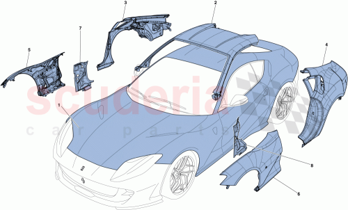 Part Diagram for Ferrari 88296311