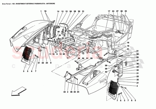Part Diagram for Ferrari 12034470