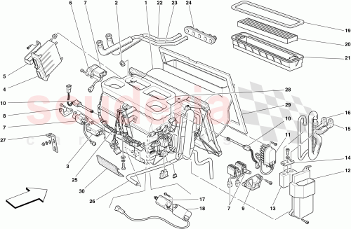 Part Diagram for Ferrari 66207300