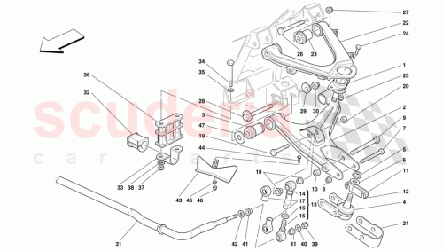 Part Diagram for Ferrari 173455