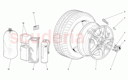 Part Diagram for Ferrari 160882