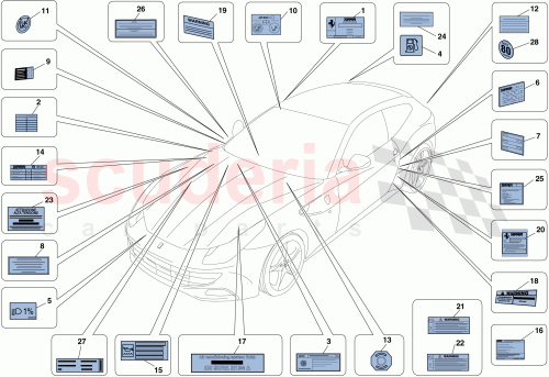 Part Diagram for Ferrari 296924