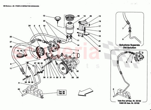 Part Diagram for Ferrari 174028