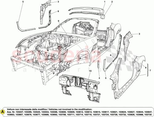 Part Diagram for Ferrari 985279409