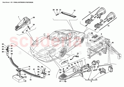 Part Diagram for Ferrari 195402
