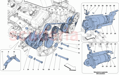 Part Diagram for Ferrari 255494
