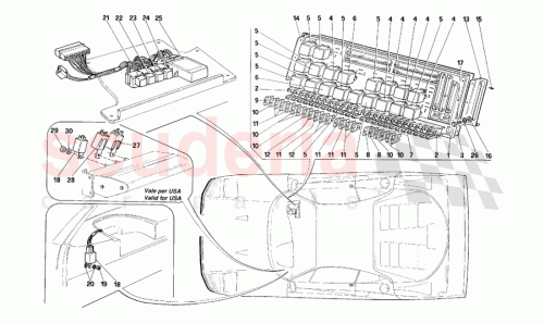 Part Diagram for Ferrari 15914607