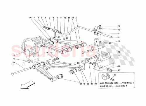 Part Diagram for Ferrari 117285