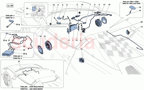 Part Diagram for Ferrari 313556