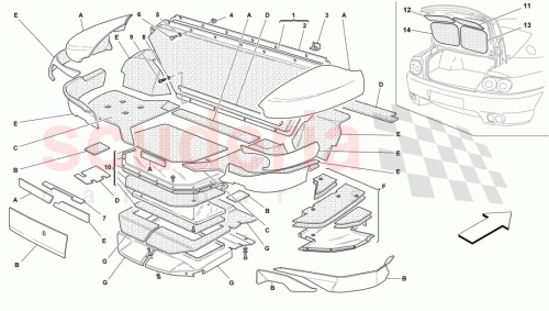 Part Diagram for Ferrari 64915300