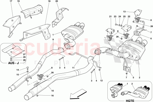 Part Diagram for Ferrari 217350