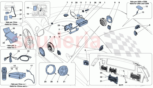 Part Diagram for Ferrari 252991