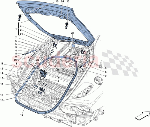 Part Diagram for Ferrari 84978111