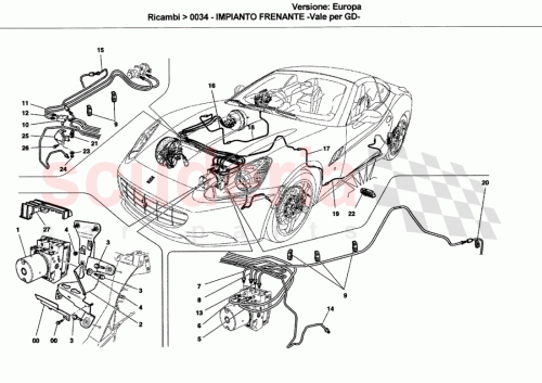 Part Diagram for Ferrari 244405