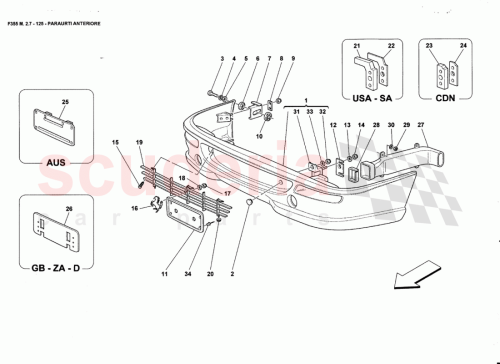 Part Diagram for Ferrari 63954500