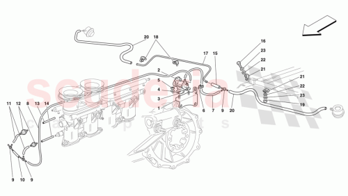 Part Diagram for Ferrari 225102