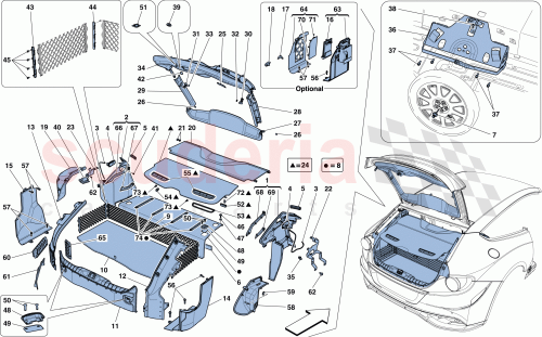 Part Diagram for Ferrari 84163800