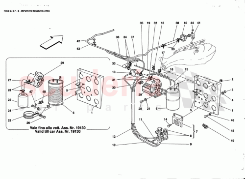 Part Diagram for Ferrari 63364600