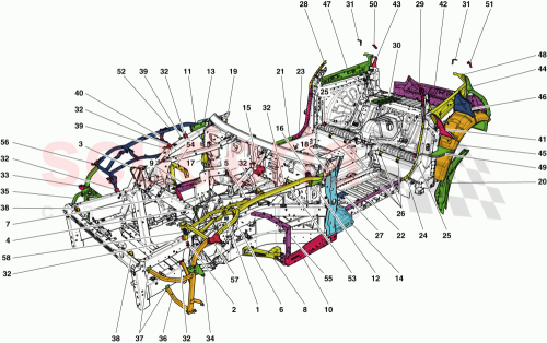 Part Diagram for Ferrari 88268400